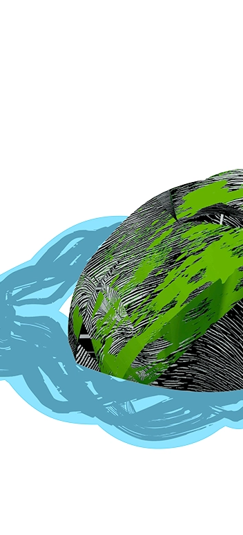 detail of an early rough
